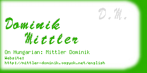 dominik mittler business card